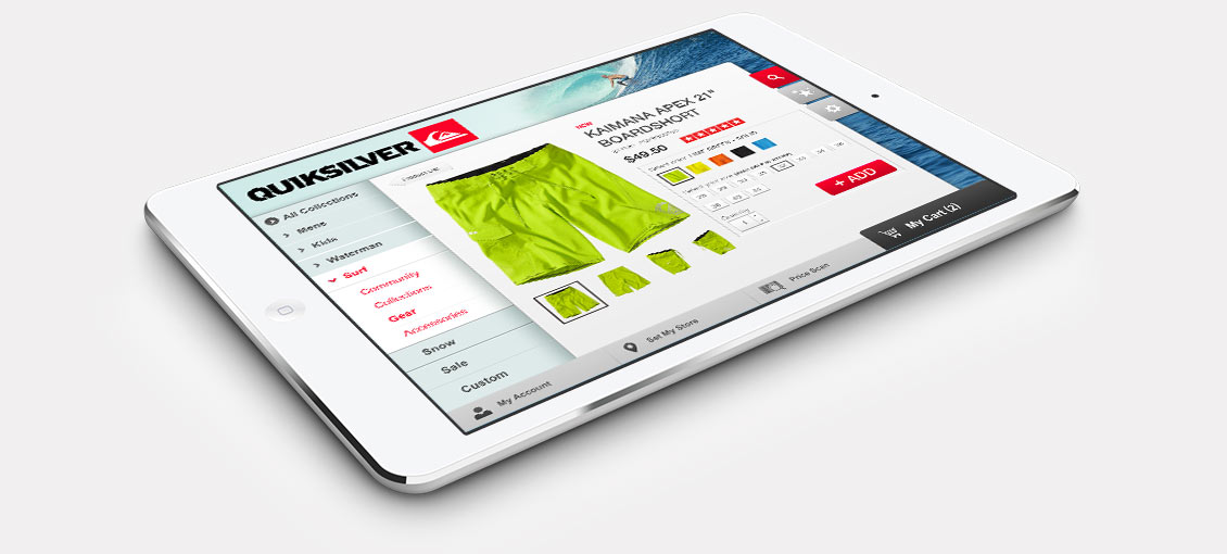 Quiksilver iPad App